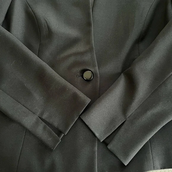 Kasper Rich Black One Button Blazer Women’s Size 12 - Picture 11 of 16